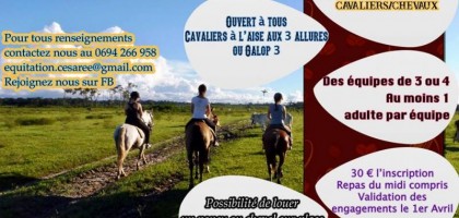 1er Rallye Equestre en Guyane